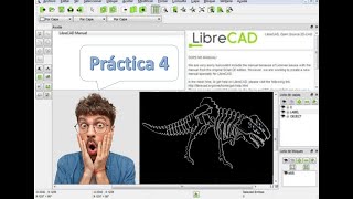 LibreCAD  Práctica 4 [upl. by Eenhat]