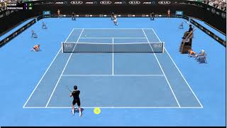 Federer vs Ramanathan Full Ace Tennis Australian Open Melbourne R128 [upl. by Dawn]