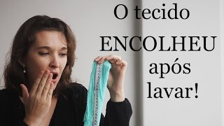 Tecidos que encolhem após lavar confira essa experiência [upl. by Brookner279]