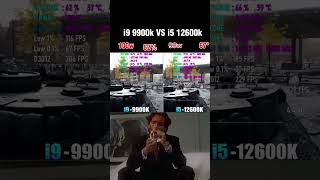 i9 9900k vs i5 12600k pc cpu gamingpc technology fyp [upl. by Mariken480]