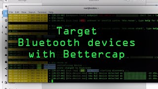 Identify amp Target Bluetooth Devices with Bettercap Tutorial [upl. by Onairotciv569]