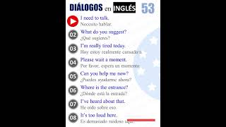 Diálogos en inglés PARTE 52  53 [upl. by Elatnahc837]