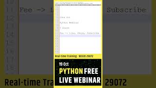 Master Python for FREE Live Webinar for All Levels  Limited Spots [upl. by Achorn]