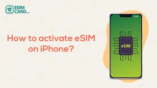 How to Activate eSIM on iPhone  eSimCard [upl. by Ydnil]