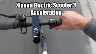 Xiaomi Mi Electric Scooter 3  025 kmh acceleration [upl. by Halda]