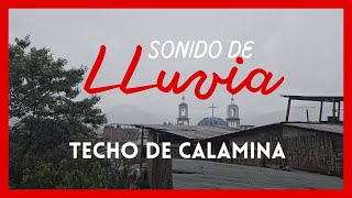 Sonido blanco de LLUVIA SUAVE para dormir bebes 30 minutos 🌦️🌠 Techo de calamina 🛖 [upl. by Inuat711]