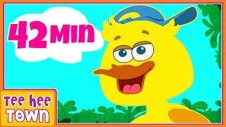 Six Little Ducks  Nursery Rhymes for Children  Kids Songs by Teehee Town [upl. by Gnod549]