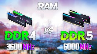 DDR4 3600MHz vs DDR5 6000MHz  Test in 10 Games [upl. by Eidas]