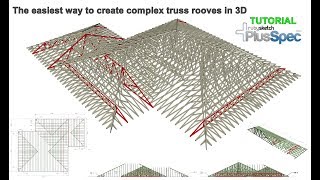 The easiest way to create complex truss rooves Tutorial [upl. by Lothario35]