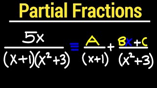 Partial Fractions Type 1  Type 4 [upl. by Atiluj331]