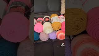 Pretty Yarn Haul  Inspiration Colorful Craft Crafts CraftyTrendTrendyTiktokStyleYes 🔥 [upl. by Esirehc]