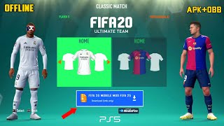 FIFA 20 MOD FIFA 25 ANDROID OFFLINE GRÁFICOS PS5  FIFA 16 MOBILE MOD FIFA 20 EQUIPES amp KITS 2425 [upl. by Notsecnirp]