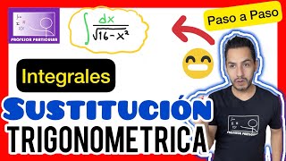 ✅INTEGRACIÓN POR SUSTITUCIÓN TRIGONOMÉTRICA Caso 1 Paso a Paso 💯💪🏻😃 Cálculo Integral [upl. by Ayama881]