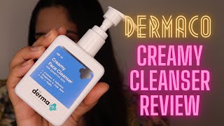 DermaCo Creamy Face Cleanser Honest Review  Ishita Bathla [upl. by Kumar]