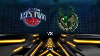 NBA 2K16 Gameplay  Detroit Pistons vs Milwaukee Bucks Full Game PS4 [upl. by Annyahs]