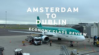 Aer Lingus Amsterdam to Dublin Flight Vlog [upl. by Enicul]