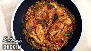 Braised Balsamic Vinegar Chicken Recipe  Whats For Din  Courtney Budzyn  Recipe 87 [upl. by Hacissej]