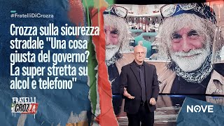 Crozza sulla sicurezza stradale quotUna cosa giusta del governo La super stretta sul alcol e telefonoquot [upl. by Naihr]