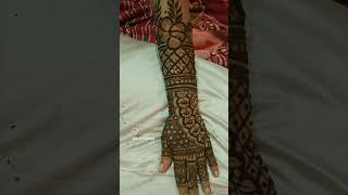 bridal mehndi back hand design ❤️❤️ [upl. by Amalita]