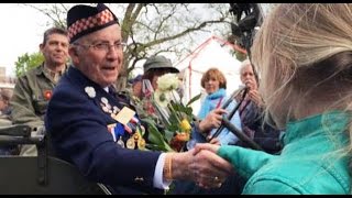 Crowds fill Apeldoorn to honour Canadian liberators [upl. by Einuj]