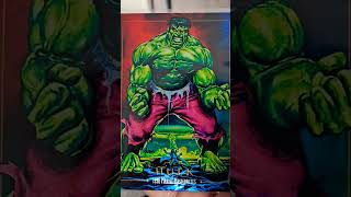 Rare The Incredible Hulk Metal Card  Joe Juskos Art of the 1992 Marvel Masterpieces [upl. by Ontine]