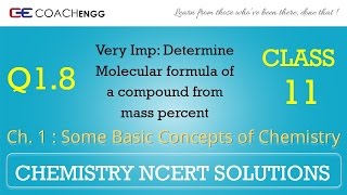 Some Basic Concepts of Chemistry Q18 Chapter 1 NCERT solutions CHEMISTRY Class 11 [upl. by Fein355]