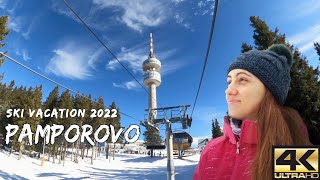 The Best Ski Vacation PAMPOROVO BULGARIA 2022 4K Пампорово Ски Ваканция [upl. by Osterhus]