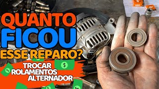 Alternador fazendo barulho rolamentos com defeito volor desse reparo [upl. by Guenna]