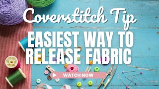 How to release fabric from Brother Coverstitch EASIEST WAY  Coverstitch for beginners [upl. by Tegdig249]