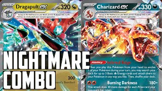 BEST ATTACKERS IN ONE DECK Dragapult ex with Charizard ex  Pokemon TCG Deck List  Matches [upl. by Tabbatha]