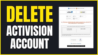 How to Delete Activision Account  Working 2024 [upl. by Casabonne]