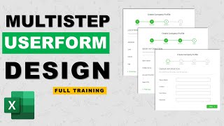 Multistep userform design in excel  Advanced excel [upl. by Rollie]