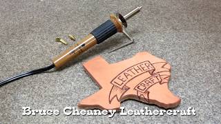 LEATHER BURNING TUTORIAL FOR BEGINNERS  PYROGRAPHY ON LEATHER [upl. by Theodora897]