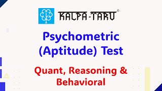 Kalpa Taru Drive  Aptitude amp Psychometric Section [upl. by Moishe]