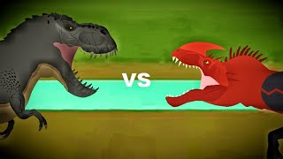 V rex vs malusaurus stick nodes pro dinosaur battle season 1 EP 5 [upl. by Ralina356]