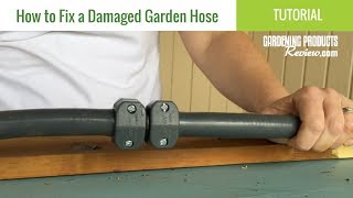 How to Repair a Leaking Punctured or Ruptured Garden Hose  StepbyStep Tutorial [upl. by Waldos471]