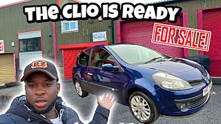 STARTING A USED CAR BUSINESS AT 22  THE CLIO IS READY FOR SALE [upl. by Enelra]