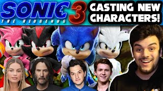 Casting New Sonic Movie 3 Characters  Shadow Amy Silver amp More ft Tom Holland [upl. by Tshombe]