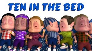 Learn Counting Numbers with Ten In The Bed Nursery Rhymes  Children Songs by Pankoo Kidz [upl. by Ruomyes]