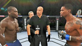 Derek Brunson vs Kevin Holland Full Fight  UFC 4 Simulation [upl. by Ivz861]