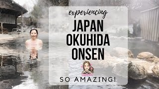 TAKAYAMA  EP 10  Relaxing in Onsen Hot Spring Bath quotBuffetquot in Okuhida [upl. by Xad]