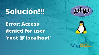 Solución al error 1045 mysql 28000 Error Access denied for user root localhost [upl. by Lankton]