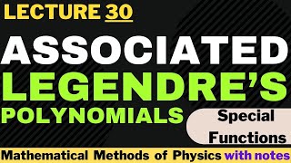 Associated legendre’s polynomial  associated legendre differential equation  imran abid [upl. by Ondine]