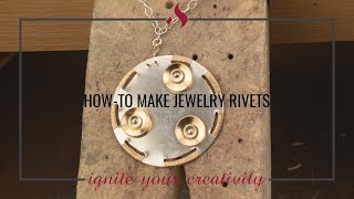 Howto Make Jewelry Rivets [upl. by Eemak]