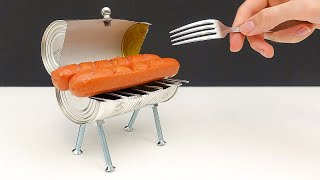 Un mini BARBECUE avec une Canette de CocaCola 🌭😋 [upl. by Karrie635]