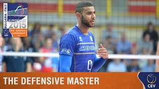 EuroVolley2015 Men  Highlight Earvin Ngapeth Incredible Defensive  France vs Serbia 14102015 [upl. by Milo]