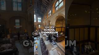 DINE IN A SCHOOL GYMNASIUM 🍴 Galvin La Chapelle Liverpool Street michelin london londonfood [upl. by Adnaram]