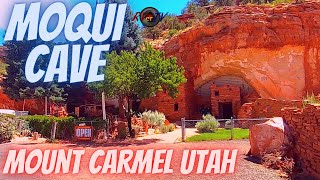 Moqui Caves  Mt Carmel Utah  HWY 89 [upl. by Ahtenek769]