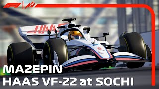 Nikita Mazepin with Haas VF22 at Sochi  Assetto Corsa MOD F1 2022 [upl. by Psyche]