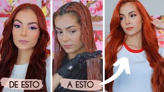 ¿cómo pasar de un rojo púrpura a un marrón chocolate sin maltratar su cabello  Marlene Zambrano [upl. by Coffeng366]